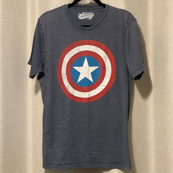 FINAL SALE Easy Halloween - Avengers Captain America Shield T-Shirt - Picture 1 of 4